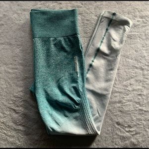 SOLD on Merc Teal Ombré GymShark Seamless Leggings